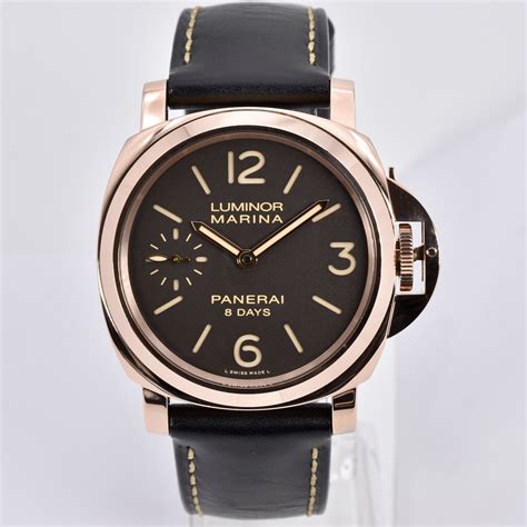 panerai luminor marina crono oro rosso|luminor watch price.